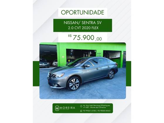 NISSAN SENTRA 2.0 SV 16V FLEXSTART 4P AUTOMÁTICO NISSAN SENTRA 2.0 SV 16V FLEXSTART 4P AUTOMÁTICO